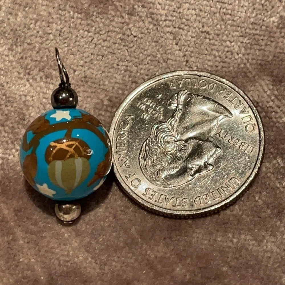 Blue Chestnut Lantern Pendant - Picture 4 of 5